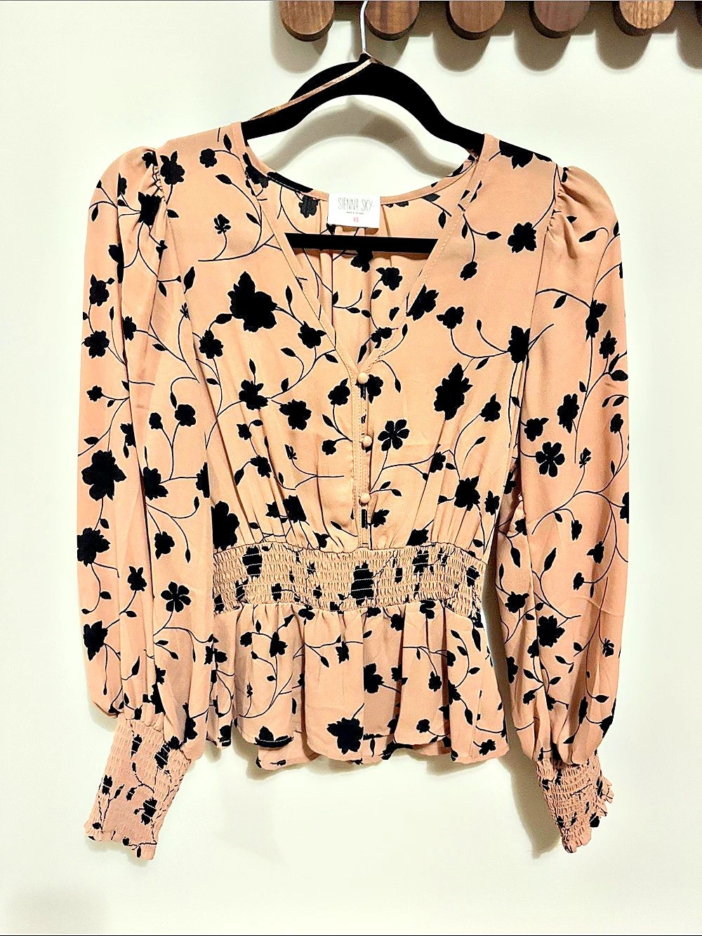 Sienna Sky Floral Long Sleeve Blouse XS